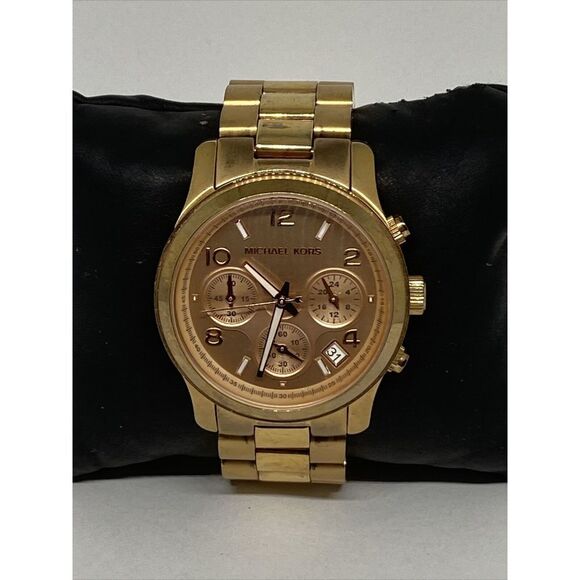 Michael Kors Runway MK-5128 Women Stainless Steel Analog Dial Quartz Watch VK427 - Picture 1 of 12